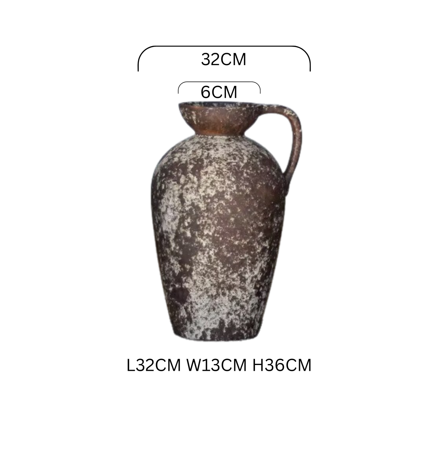 Large Terracotta Vase - Rustic Elegance